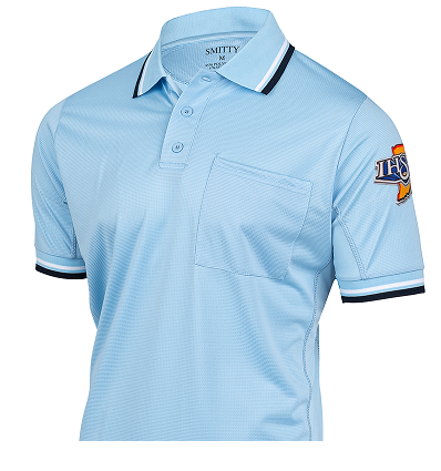 USA300IN-PB "IHSAA" Short Sleeve Powder Blue Umpire Shirt