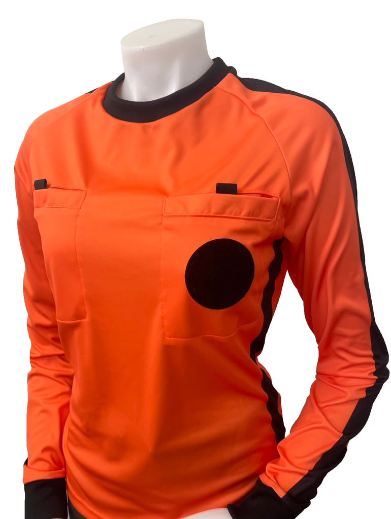 USA903NCAA-VO "NEW" NCAA Approved Women's Long Sleeve Soccer Shirt - Vibrant Orange