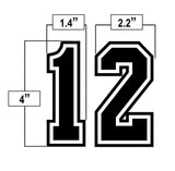 4 Inch Umpire Numbers - Officially Dalco