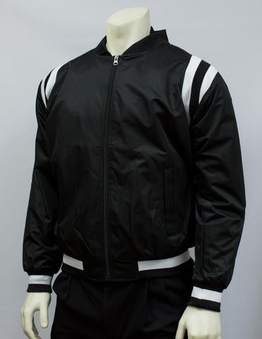 BKS227-Smitty Collegiate Style Black Jacket w/ Black & White Side Insets - Officially Dalco