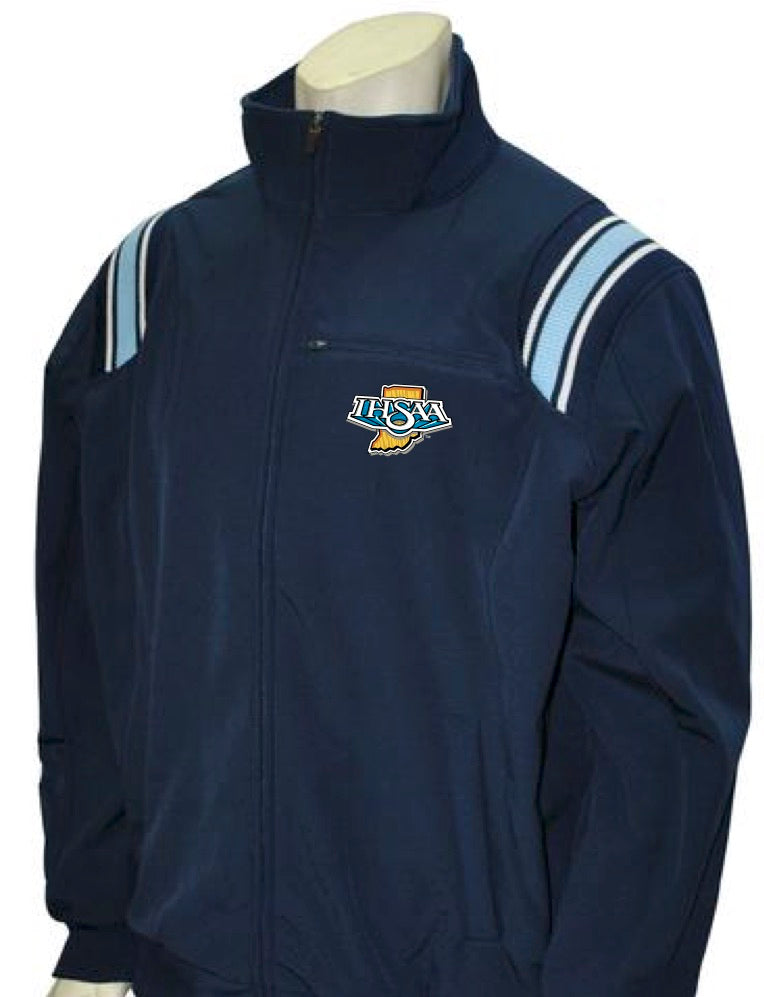 IN-BBS330 NY/PB/White - "IHSAA" Smitty Major League Style All Weather Fleece Jacket - Officially Dalco