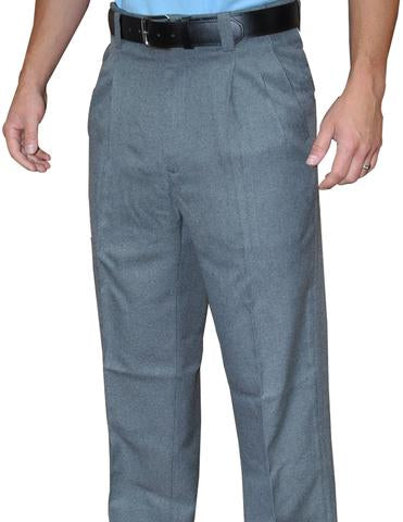 BBS376 - Smitty Pleated Plate Pants with Expander Waist Band Heather Grey