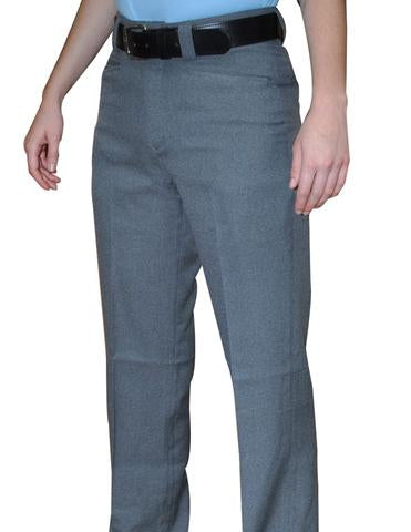 BBS379-Smitty Women's Flat Front Combo Pants Heather Grey