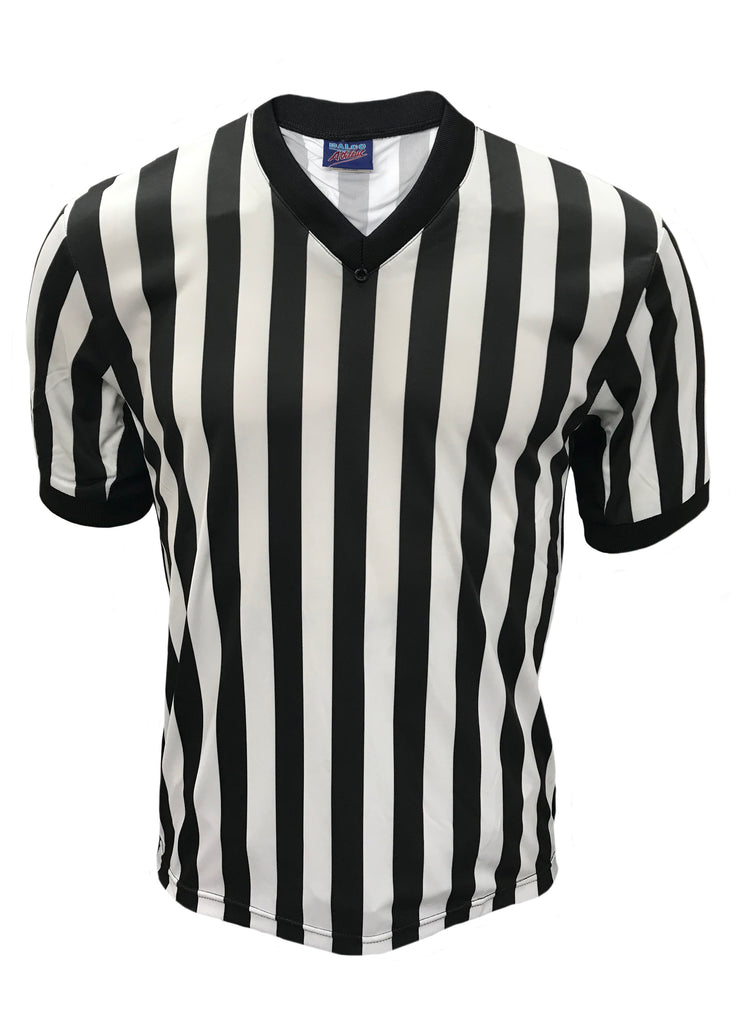 D715 - Dalco Basketball Officials V Neck Side Panel Shirt with Pro Comfort Cooling Fabric - Officially Dalco