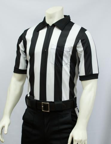 FBS117M - Smitty 2" Stripe Performance Mesh Short Sleeve Shirt