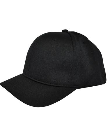 HT304 - Smitty - 4 Stitch Flex Fit Umpire Hat Black