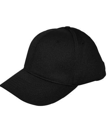 HT306 - Smitty - 6 Stitch Flex Fit Umpire Hat Black