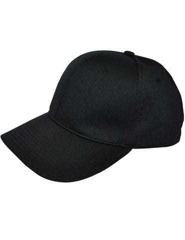 HT308 - Smitty - 8 Stitch Flex Fit Umpire Hat Black - Officially Dalco