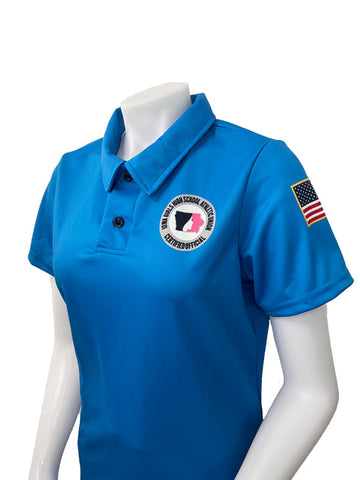 USA402IGU-BB - IGHSAU Women's "BRIGHT BLUE" Short Sleeve Volleyball Shirt