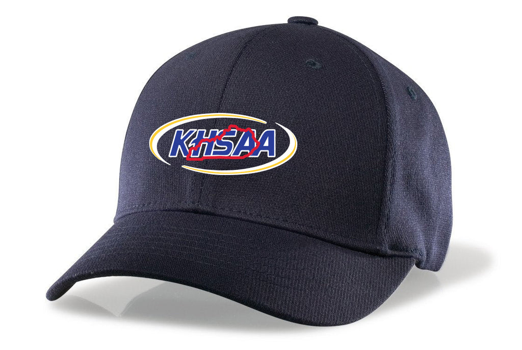 KY-HT304 - Smitty - "KHSAA" 4 Stitch Flex Fit Umpire Hat Navy/Black - Officially Dalco