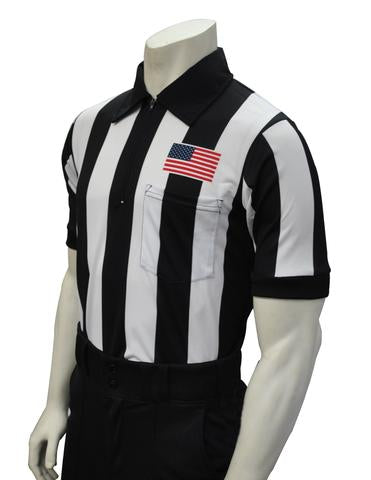 USA109-607 - Smitty USA - "BODY FLEX" Football Short Sleeve Shirt w/ Flag Over Pocket - Officially Dalco