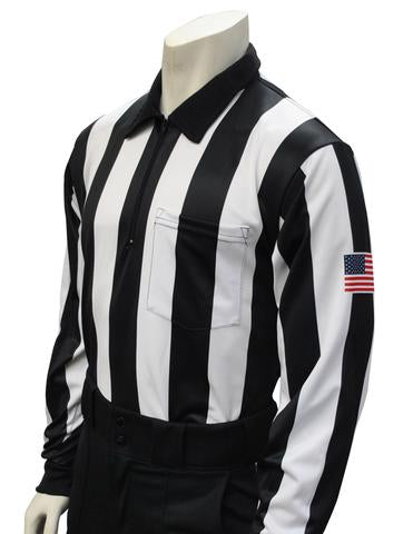 USA138 - Smitty USA - Dye Sub Football Long Sleeve Shirt w/ Flag on Sleeve