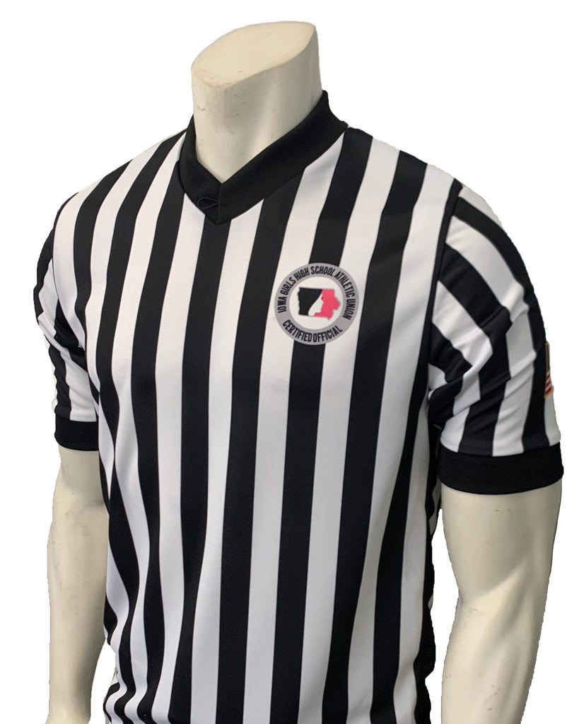 USA200IGU-607- Smitty "Made in USA" - IGHSAU Short Sleeve "BODY FLEX" Basketball V-Neck Shirt - Officially Dalco