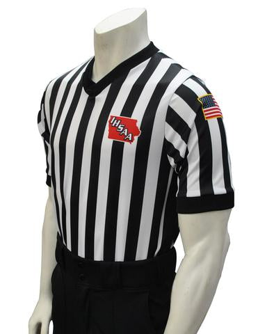 USA201IA-607 Short Sleeve "BODY FLEX" Men's Basketball V-Neck Shirt - Officially Dalco