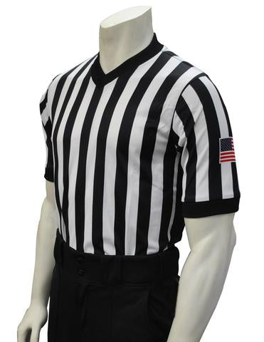 USA201-607 - Smitty USA - "BODY FLEX" Men's Basketball V-Neck Shirt w/ Side Panel