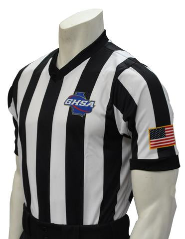 USA220GA-607 Short Sleeve "BODY FLEX" Men's Basketball V-Neck Shirt
