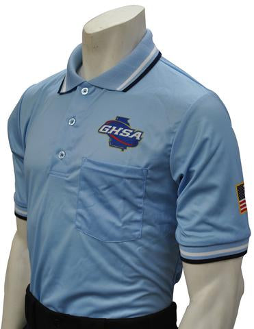 USA300 GA Short Sleeve Baseball Shirt Powder Blue