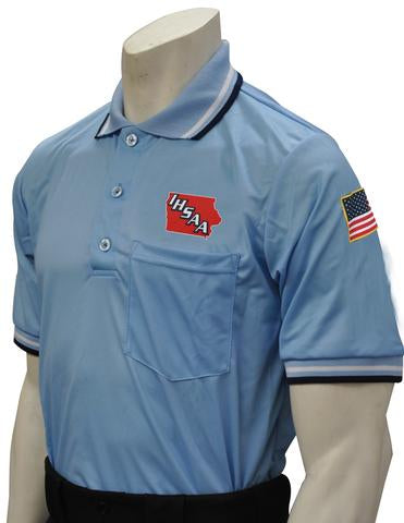 USA300 Iowa Short Sleeve Ump Shirt Powder Blue - Officially Dalco