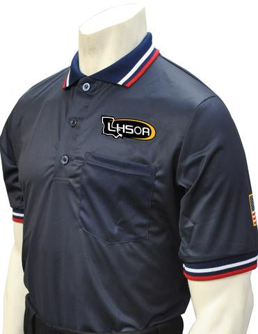 USA300 LA Short Sleeve Baseball Shirt Navy