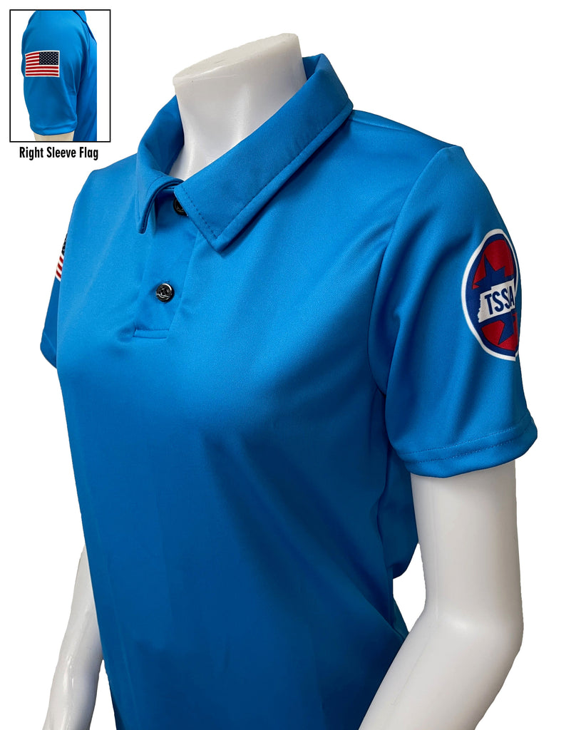 "NEW" USA402TN - Smitty "Made in USA" - BRIGHT BLUE - TSSAA Women's Volleyball Short Sleeve Shirt