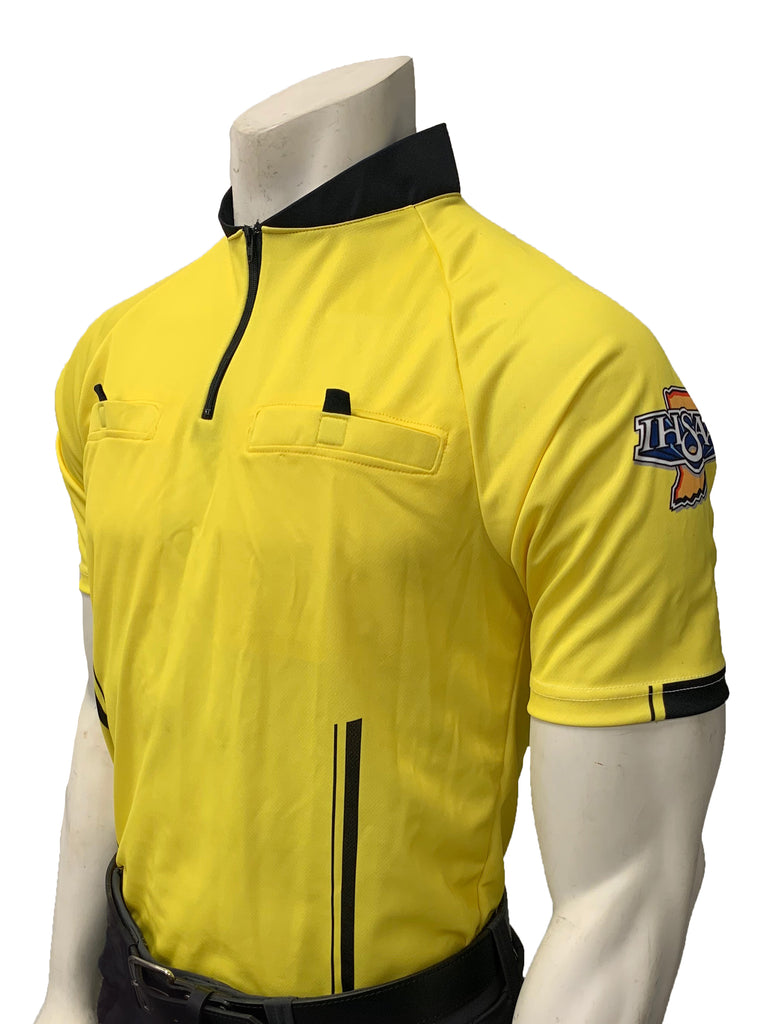 USA900IN-YW "PERFORMANCE MESH" "IHSAA" Yellow Short Sleeve Soccer Shirt (3 Options Available) - Officially Dalco