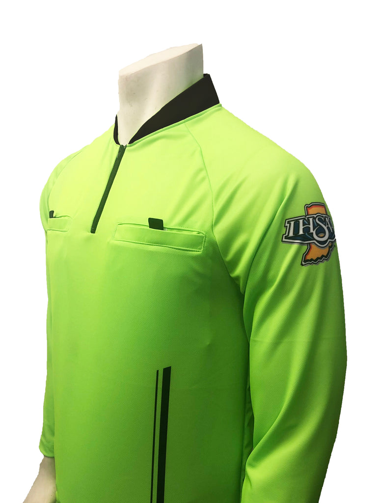 WOMEN'S USA901IN-FG "PERFORMANCE MESH" "IHSAA" Florescent Green Long Sleeve Soccer Shirt (3 Options Available) - Officially Dalco