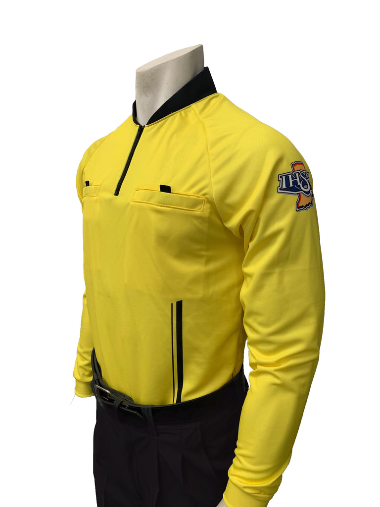 USA901IN-YW "PERFORMANCE MESH" "IHSAA" Yellow Long Sleeve Soccer Shirt (3 Options Available) - Officially Dalco