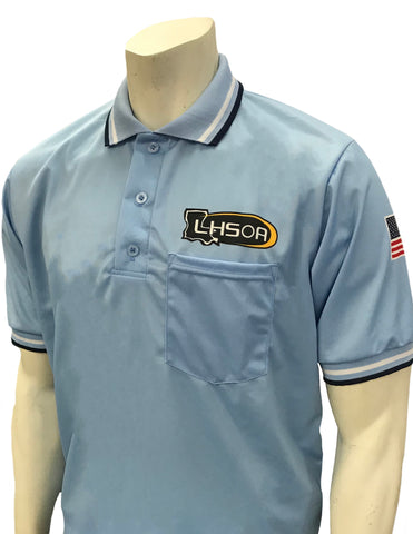 USA300 LA Short Sleeve Baseball Shirt Powder Blue