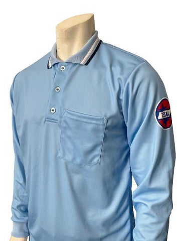 "NEW" USA301TN - Smitty "Made in USA" TSSAA Softball Long Sleeve Powder Blue Umpire Shirt
